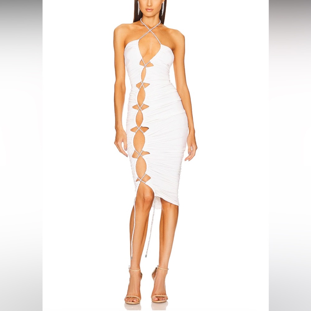 x REVOLVE Cassandra Midi Dress in Ivory
Michael Costello